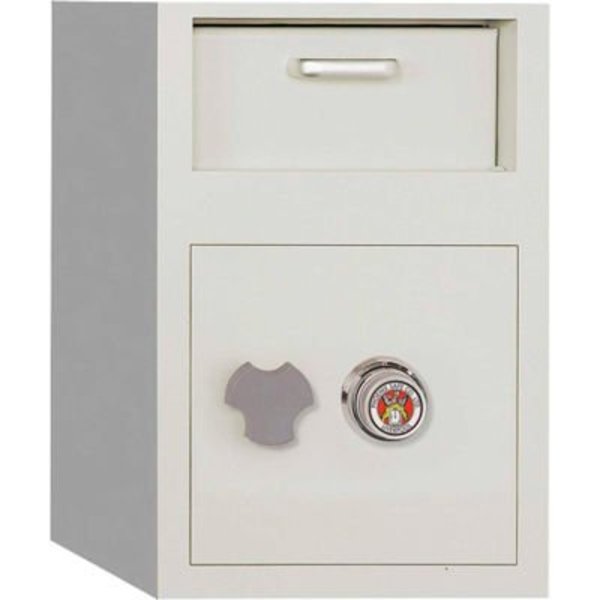 Phoenix Safe International Phoenix Safe Front Loading Dial Combination Lock Depository Safe 0.8 cu ft, Off-White, Steel 991